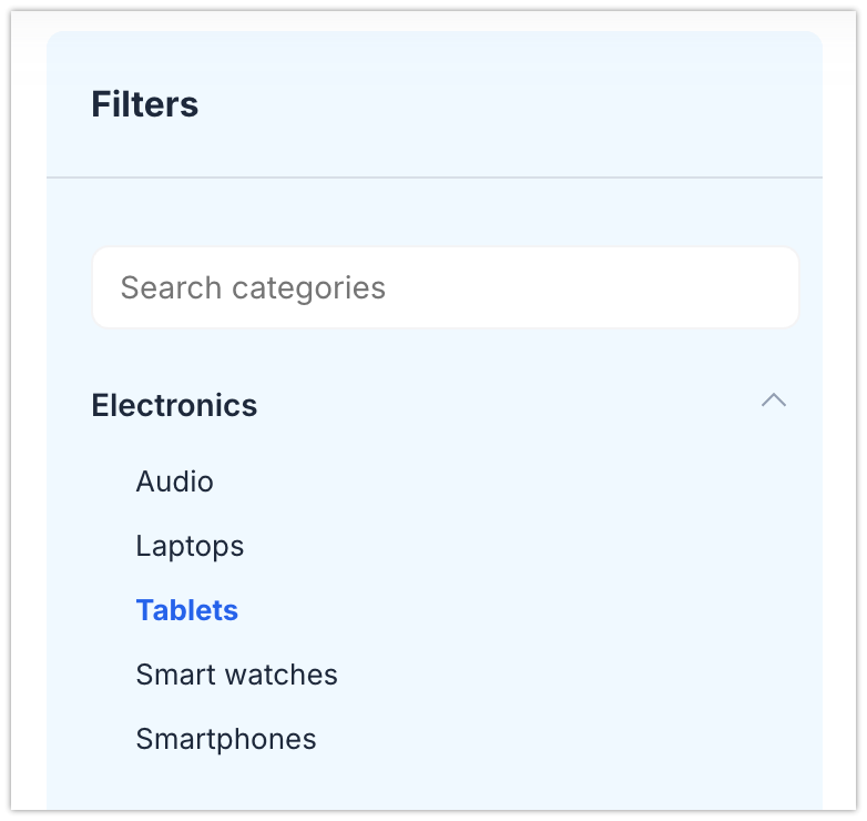 Category search